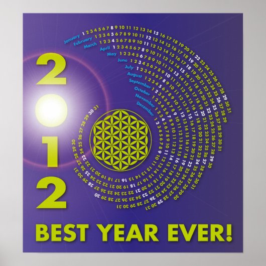 Spiral-Calendar 2012, The Flower of Life Poster (Voorkant)