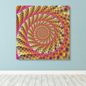 Spiral canvas op de luipaard afdruk (Insitu (Houten vloer))