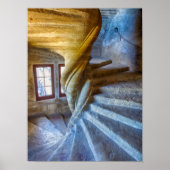 Spiral Castle Staircase, Frankrijk Poster (Voorkant)