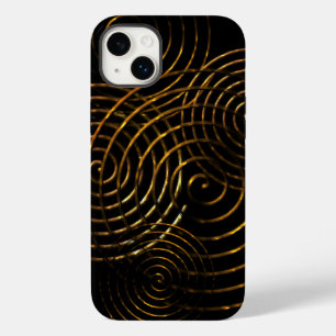 Spiral Celtic symbol gold metallic Hoesje-Mate iPh Case-Mate iPhone 14 Plus Hoesje