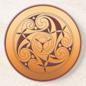 Spiral Celtic Zandsteen Onderzetter (Voorkant)
