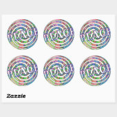 Spiral Circle Peace Ronde Sticker (Vel)