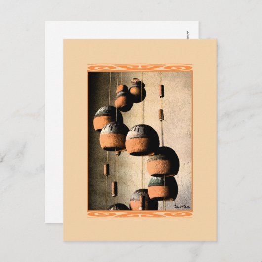 Spiral Clay Wind Chime denkt nog steeds aan jou Briefkaart (Voorkant / Achterkant)