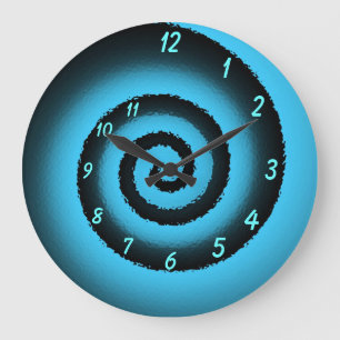 spiral clock grote klok