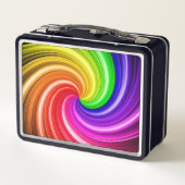 Spiral Colorful Tie Dye Rainbow Swirl Art Patroon (Achterkant)