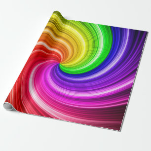 Spiral Colorful Tie Dye Rainbow Swirl Art Patroon Cadeaupapier