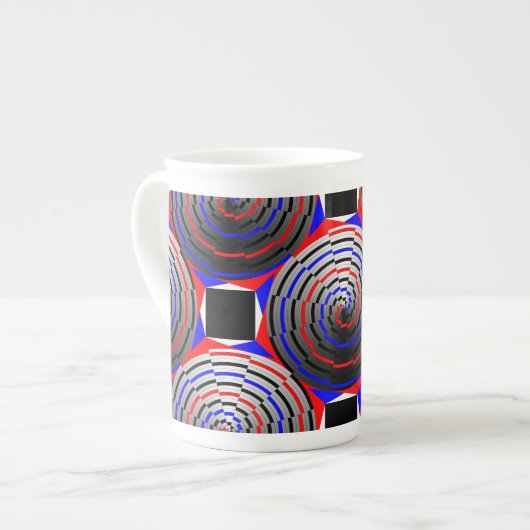 Spiral Cone van Kenneth Yoncich Porselein Kop (Links)