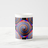 Spiral Cone van Kenneth Yoncich Porselein Kop (Voorkant)