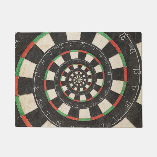Spiral Dart Board Droste door Mat (Voorkant)