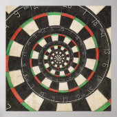 Spiral Dart Board Droste Effect Poster (Voorkant)