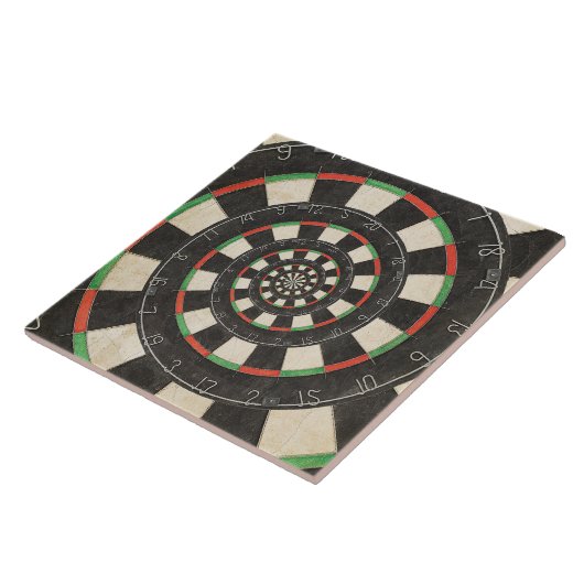 Spiral Dart Board Droste Tile Tegeltje (Zijkant)