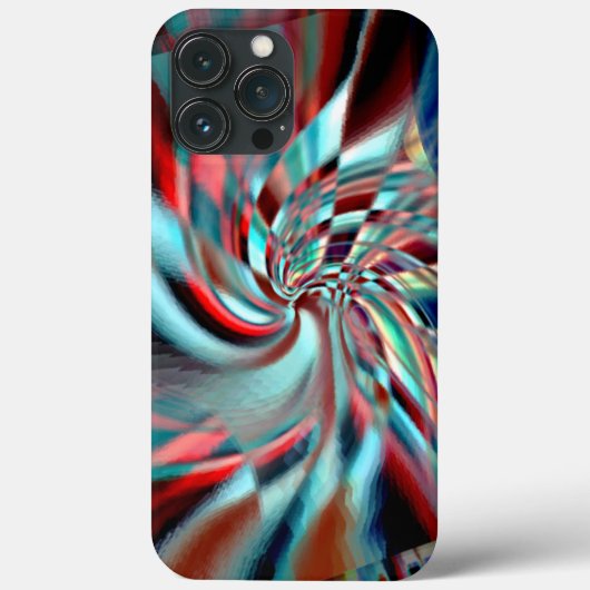 Spiral die uit een schuin vierkant, zacht glanzend Case-Mate iPhone case (Achterkant)