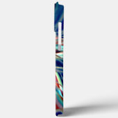 Spiral die uit een schuin vierkant, zacht glanzend Case-Mate iPhone case (Achterkant / Links)