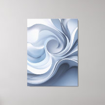 Spiral Elegance – Abstracte Vortex Art in Zacht Bl