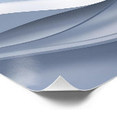 Spiral Elegance – Abstracte Vortex Art in Zacht Bl Perfect Poster (Hoek)