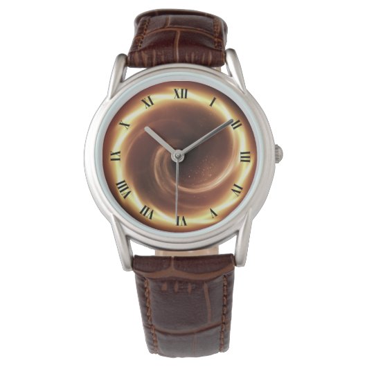 Spiral Fire Vortex ~ Time Portal ~Time Machine ~ ~ Horloge (Voorkant)