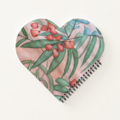 Spiral floral notebook notitieboek (Achterkant)