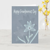 Spiral Flower w / Reflecties voor Grootouders Dag Kaart (Gele Bloem)