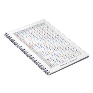 Spiral Foto Notitieboek korea alphabet