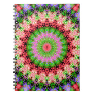 Spiral Foto Notitieboek Mandala rond patroon kalei