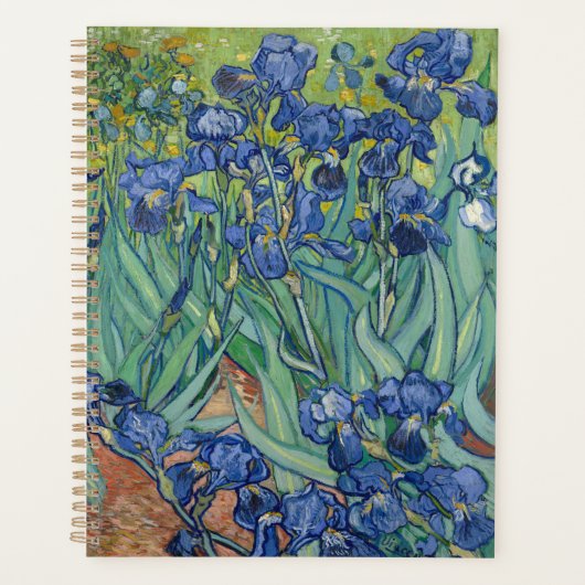 Spiral Foto notitieboek met Van Gogh's Irises (Voorkant)