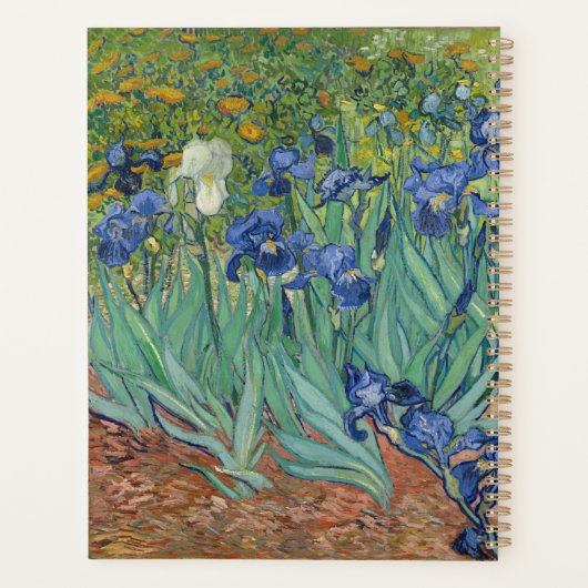 Spiral Foto notitieboek met Van Gogh's Irises (Achterkant)