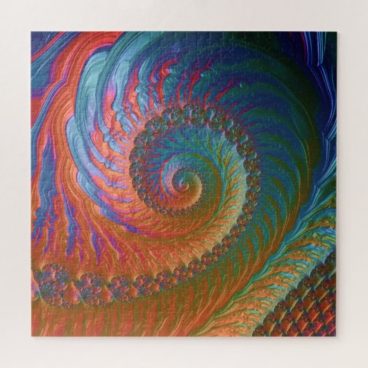 Spiral Fractal Legpuzzel (Horizontaal)