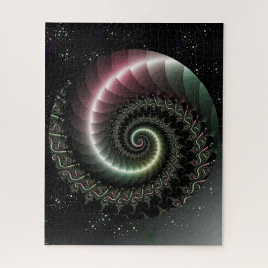 Spiral Fractal op een starrige hemelpuzzel Legpuzzel (Verticaal)