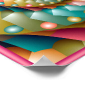 Spiral fractal van pasta poster (Hoek)