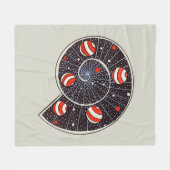 Spiral Galaxy Beach Planets Funny Astronomie Fleece Deken (Voorkant (Horizontaal))