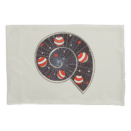 Spiral Galaxy Beach Planets Funny Astronomie Kussensloop