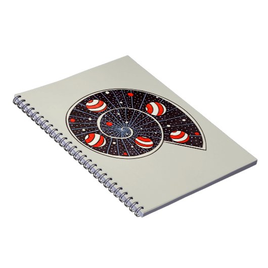 Spiral Galaxy Beach Planets Funny Astronomie Notitieboek (Rechterzijde)