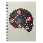 Spiral Galaxy Beach Planets Funny Astronomie Notitieboek (Voorkant)