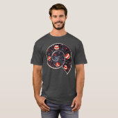 Spiral Galaxy Beach Planets Funny Astronomie T-shirt (Voorkant volledig)
