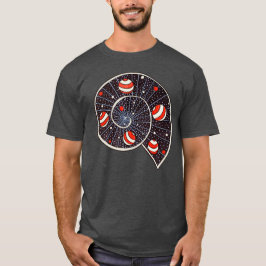 Spiral Galaxy Beach Planets Funny Astronomie T-shirt
