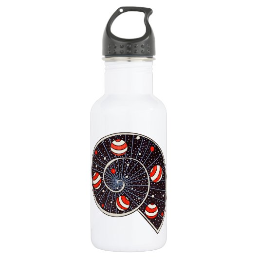 Spiral Galaxy Beach Planets Funny Astronomie Waterfles (Voorkant)