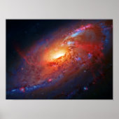 Spiral Galaxy, Canes Venatici schoonheid in ruimte Poster (Voorkant)