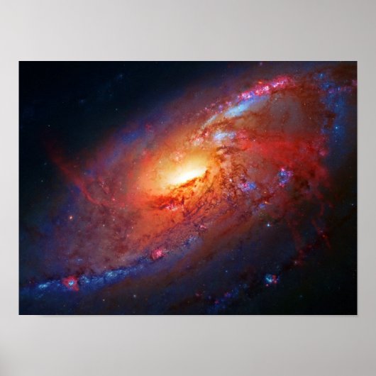 Spiral Galaxy, Canes Venatici schoonheid in ruimte Poster (Voorkant)