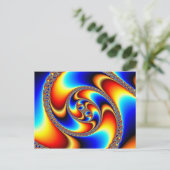 Spiral Galaxy - Fractal Art Briefkaart (Staand voorkant)