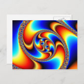 Spiral Galaxy - Fractal Art Briefkaart (Voorkant / Achterkant)