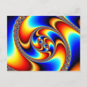 Spiral Galaxy - Fractal Art Briefkaart (Voorkant)
