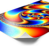 Spiral Galaxy - Fractal Art Foto Afdruk (Hoek)