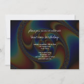 Spiral Galaxy - Fractal Art Kaart (Achterkant)