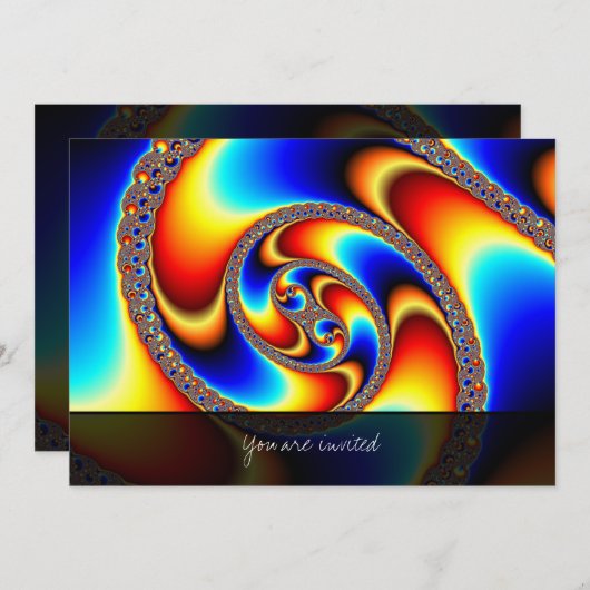 Spiral Galaxy - Fractal Art Kaart (Voorkant / Achterkant)