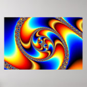 Spiral Galaxy - Fractal Art Poster (Voorkant)