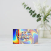 Spiral Galaxy - Fractal Art Visitekaartje (Staand voorkant)