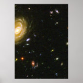 Spiral Galaxy in het Hubble Ultra Deep Field Poster (Voorkant)