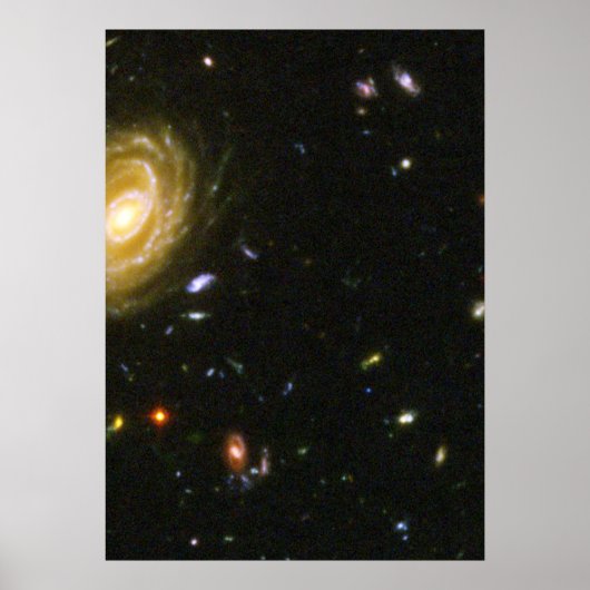 Spiral Galaxy in het Hubble Ultra Deep Field Poster (Voorkant)