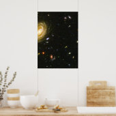 Spiral Galaxy in het Hubble Ultra Deep Field Poster (Keuken)