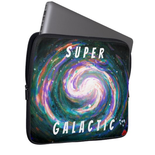 Spiral Galaxy in Space Super Galactic Laptop Sleeve (Voorkant Rechts)